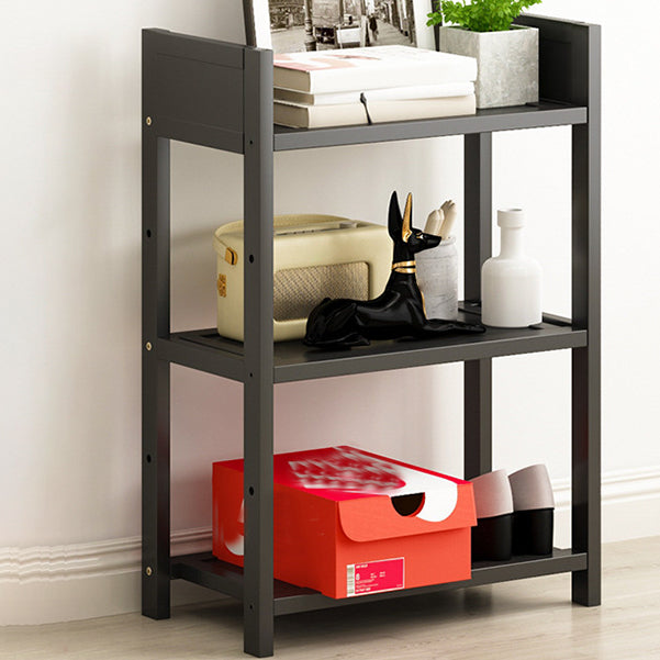 Open Bamboo Home Bookshelf Modern Etagere Shelf Bookcase with Shelves