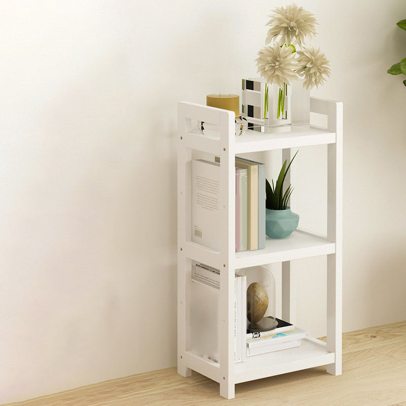 Open Bamboo Home Bookshelf Modern Etagere Shelf Bookcase with Shelves