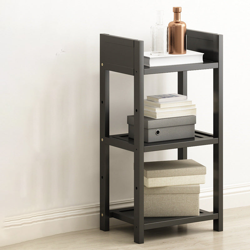 Open Bamboo Home Bookshelf Modern Etagere Shelf Bookcase with Shelves