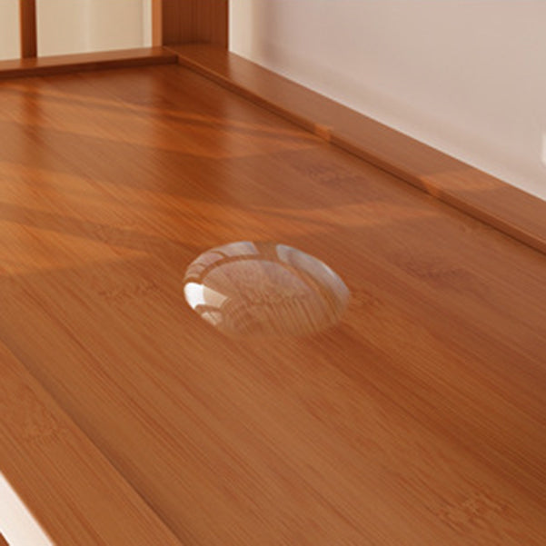 Bamboo Contemporary Bookshelf Etagere Shelf Bookcase with Shelves