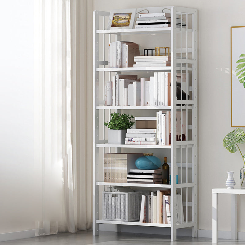 Bamboo Contemporary Bookshelf Etagere Shelf Bookcase with Shelves