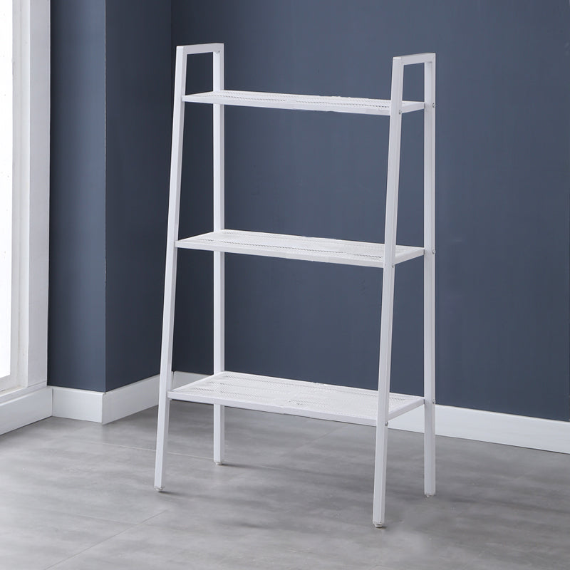 Contemporary Metal Bookcase Open Shelf Bookshelf for Study Room