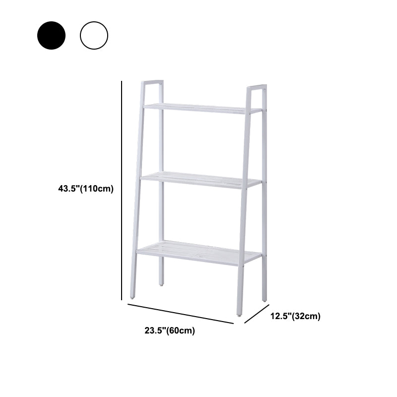 Contemporary Metal Bookcase Open Shelf Bookshelf for Study Room