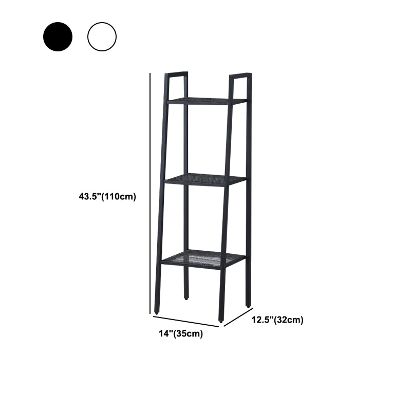 Contemporary Metal Bookcase Open Shelf Bookshelf for Study Room