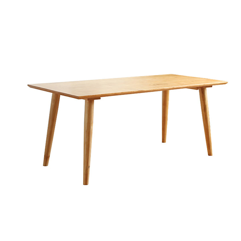 Natural Finish Pine Wood Dining Set 1/2/3/5/7 Pieces Modern Dinette Set