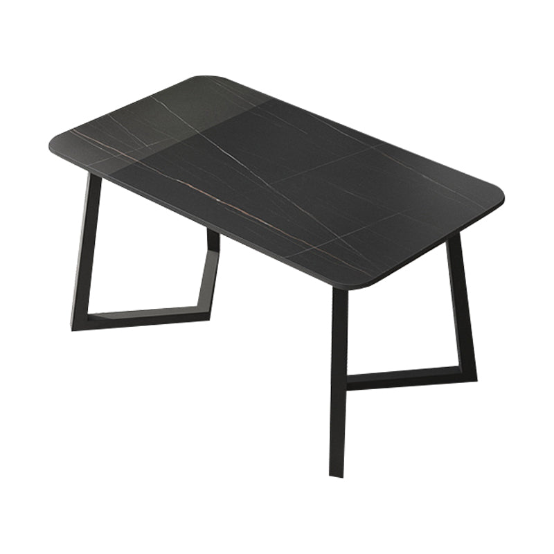 Modern Black Dining Table Set 1/2/5/7 Pieces Metal Dinette Set for Home