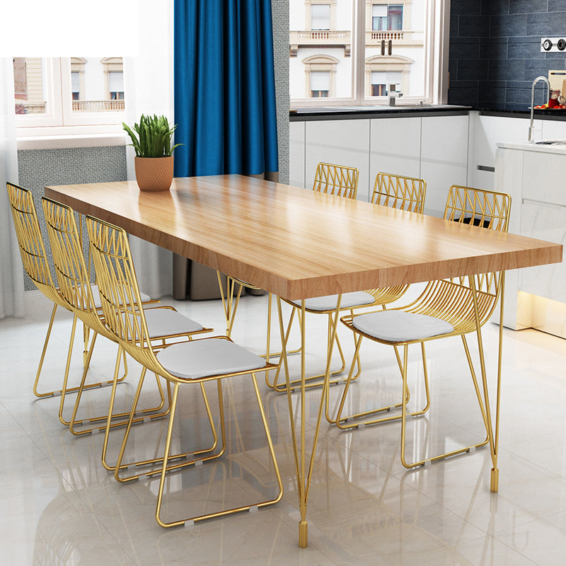 Metal Dining Table Set for Kitchen 1/5/7 Pieces Modern Dinette Set