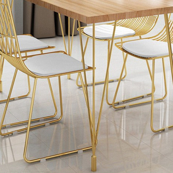 Metal Dining Table Set for Kitchen 1/5/7 Pieces Modern Dinette Set