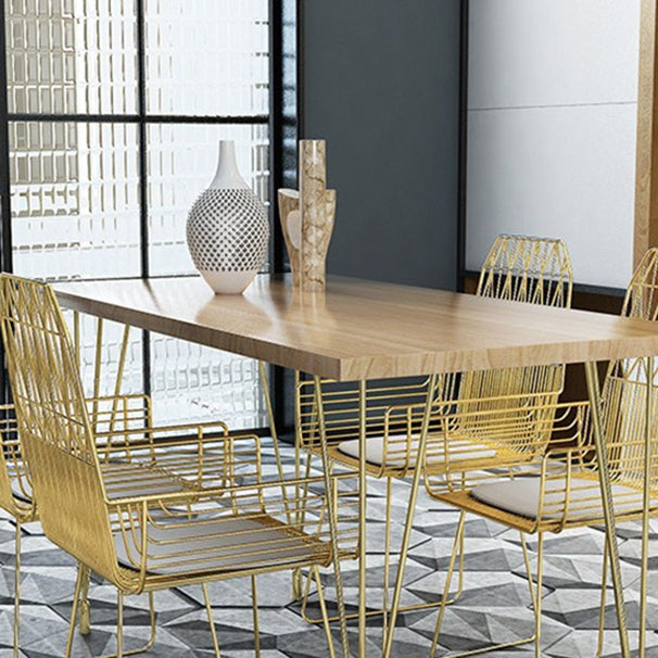 Metal Dining Table Set for Kitchen 1/5/7 Pieces Modern Dinette Set