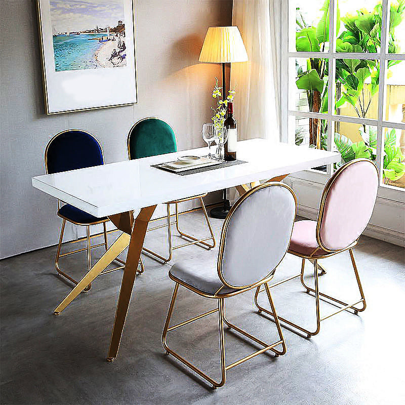 White Solid Wood Dining Set 1/5 Pieces Contemporary Dinette Set