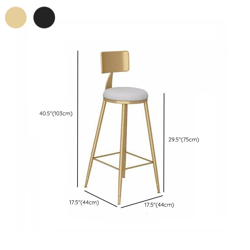 Modern Bar Table Set 1/3 Pieces Faux Marble Counter Table with Upholstered Stools