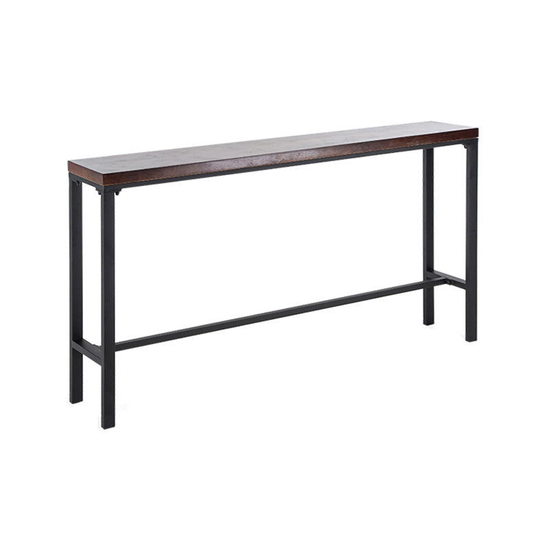 Industrial Rectangle Bar Table Set 1/5 Pieces Solid Wood Counter Table