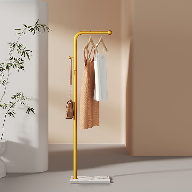 Luxurious Coat Hanger Free Standing Metal Storage Basket Coat Rack for Living Room