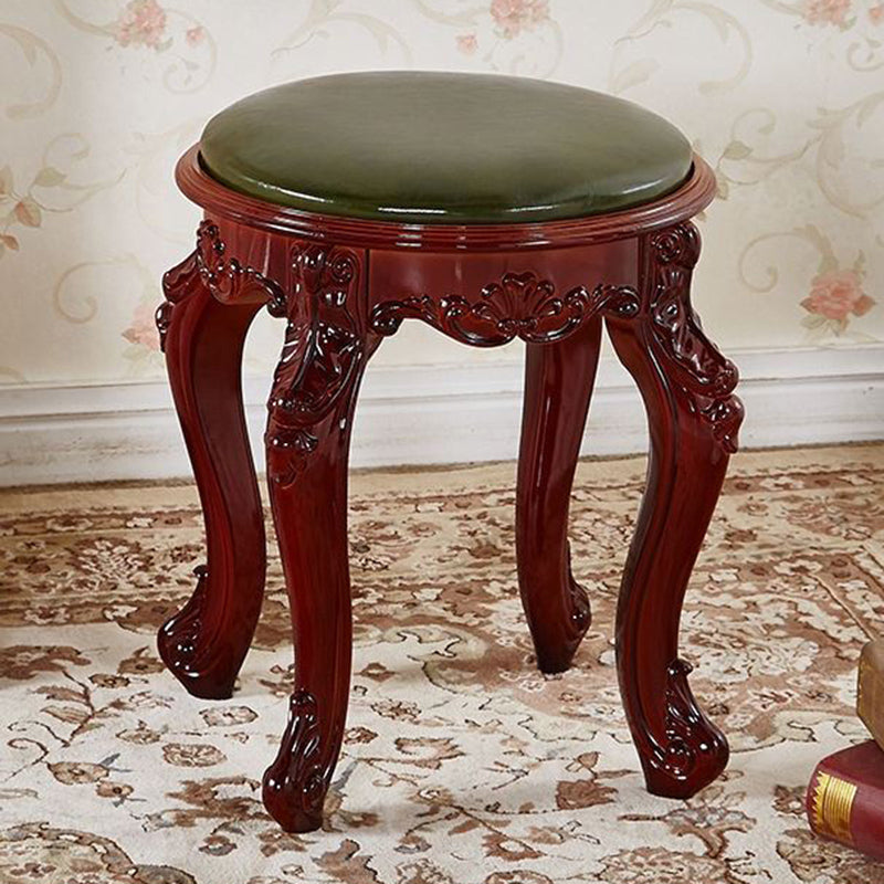 Gold Water Resistant Standard Round Leather Standard for Home Decor