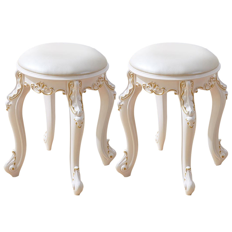 Gold Water Resistant Standard Round Leather Standard for Home Decor