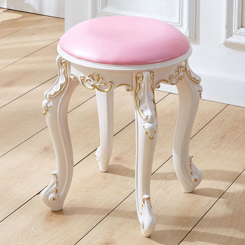 Gold Water Resistant Standard Round Leather Standard for Home Decor