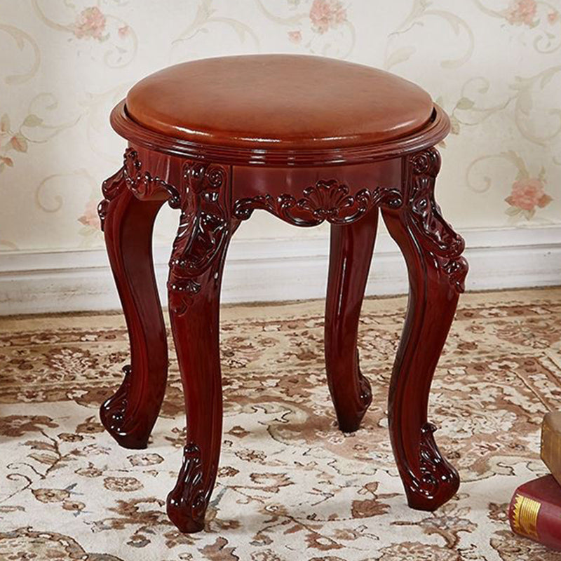 Gold Water Resistant Standard Round Leather Standard for Home Decor