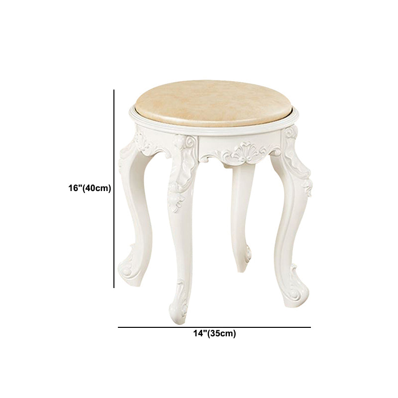 Gold Water Resistant Standard Round Leather Standard for Home Decor