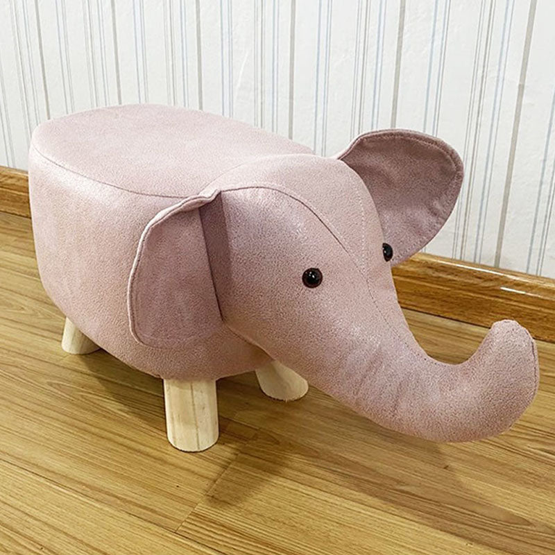 Contemporary Specialty Pouf Faux Leather Upholstered Ottoman