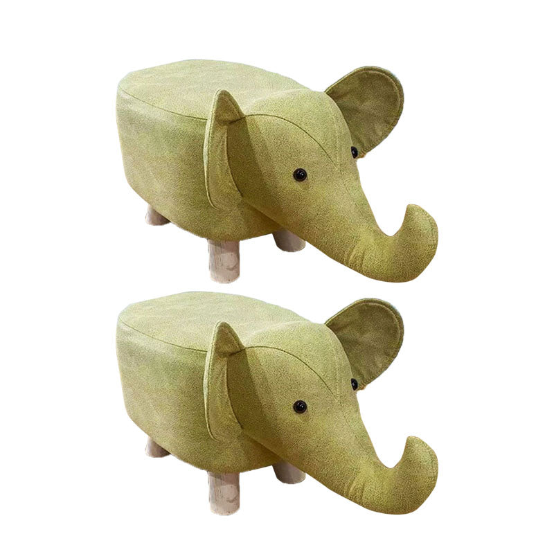 Contemporary Specialty Pouf Faux Leather Upholstered Ottoman