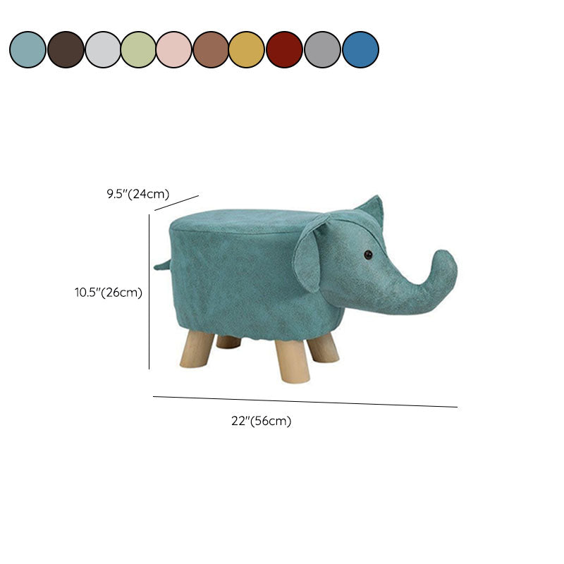 Contemporary Specialty Pouf Faux Leather Upholstered Ottoman