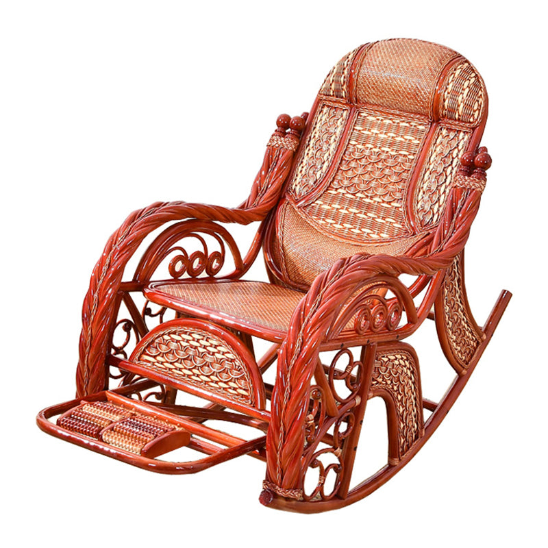 Modern Rocker Chair Pure Color Wooden Rocking Chair for Living Room