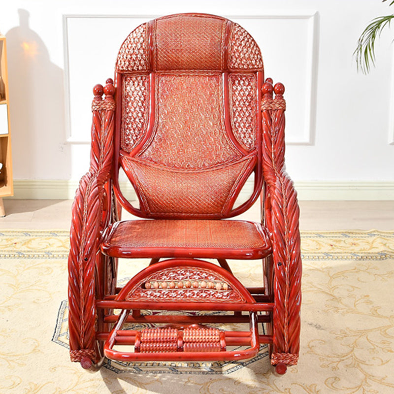Modern Rocker Chair Pure Color Wooden Rocking Chair for Living Room