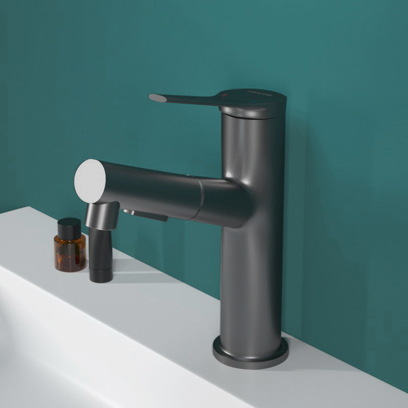 Modern Style Centerset Faucet Lever Handle Faucet for Bathroom