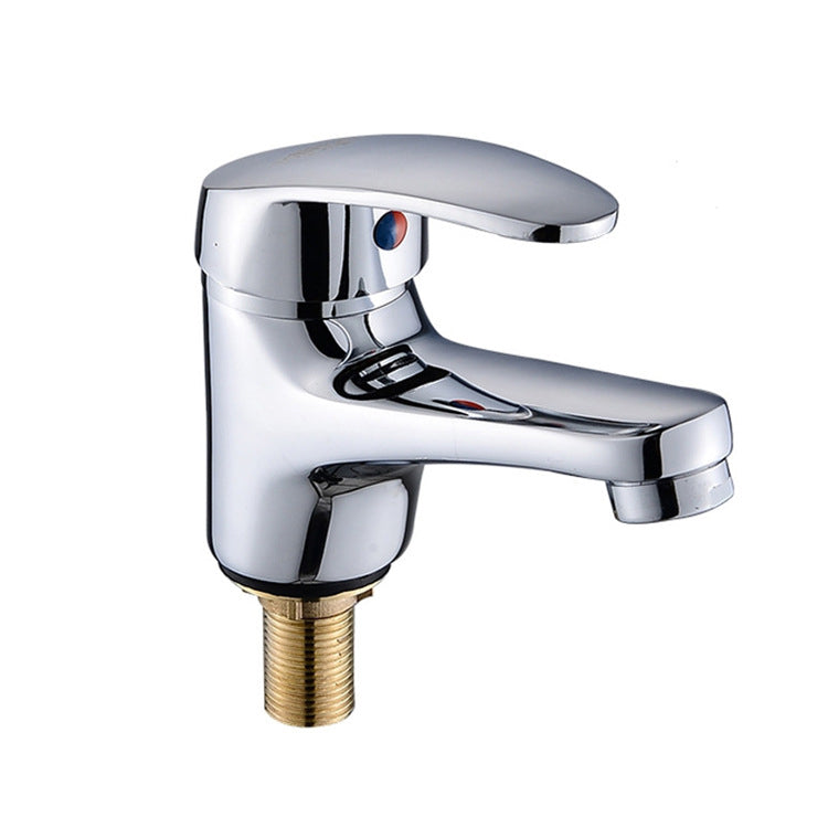 Contemporary Single Handle Kitchen Faucet Low Profile Faucet in Chrome