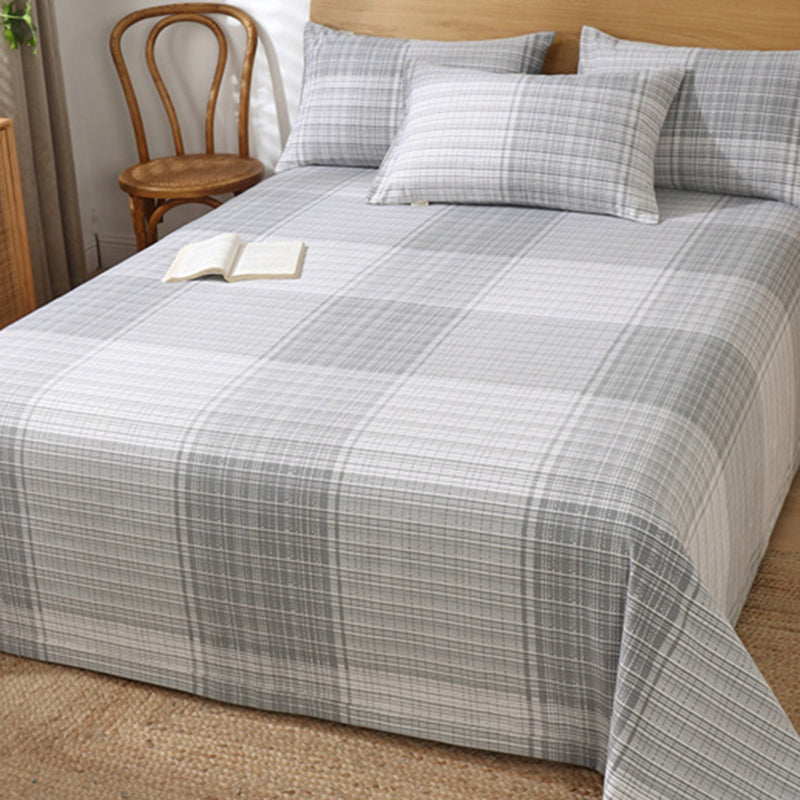 Non-Pilling Sheet Set Cotton Fade Resistant Breathable Soft Bed Sheet Set