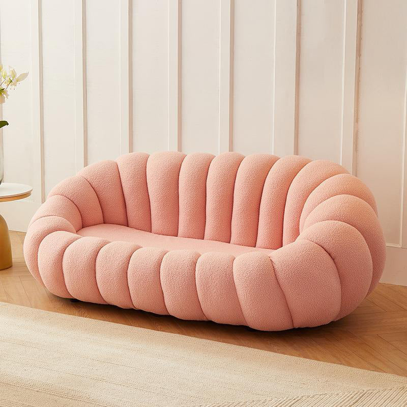 Contemporary Sofa with Sloped Arms 26.77" High Standard Sofa