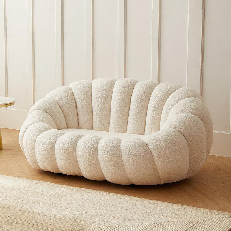 Contemporary Sofa with Sloped Arms 26.77" High Standard Sofa