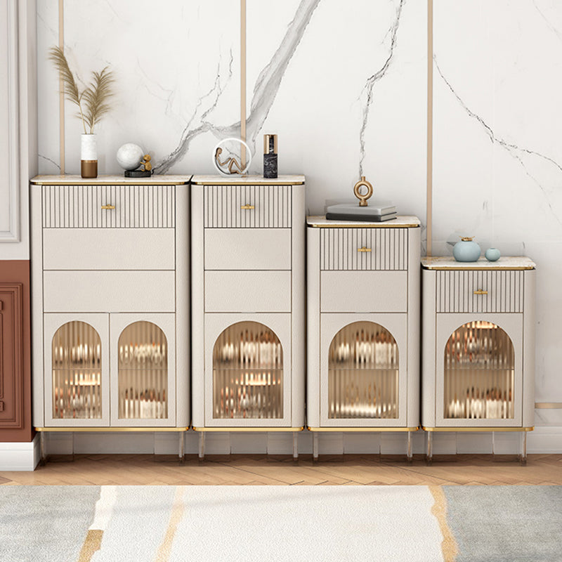 11.7-inch Width Glam Storage Chest Dresser Stone Storage Chest