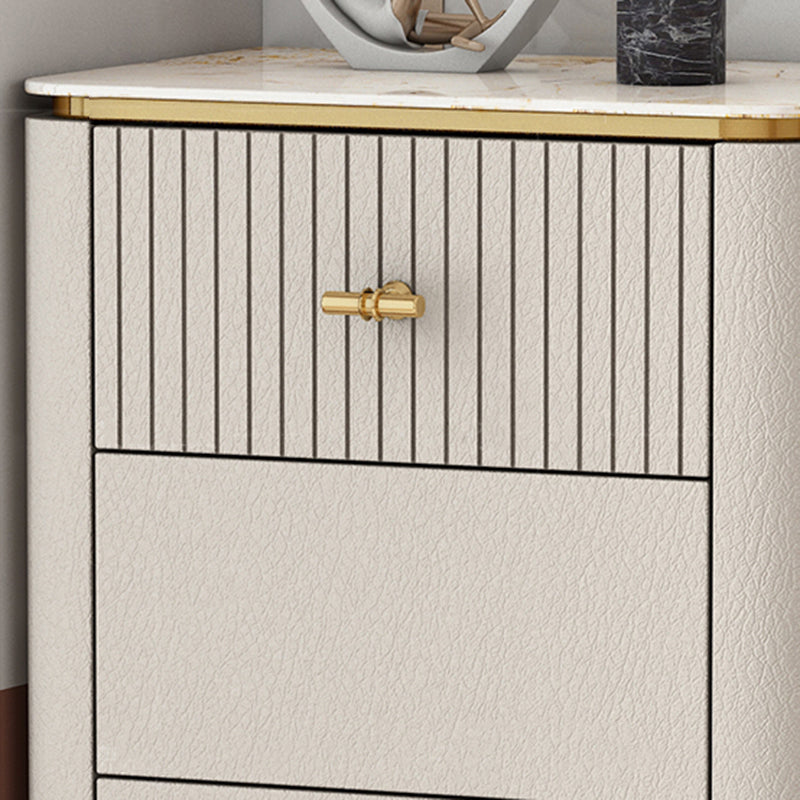 11.7-inch Width Glam Storage Chest Dresser Stone Storage Chest