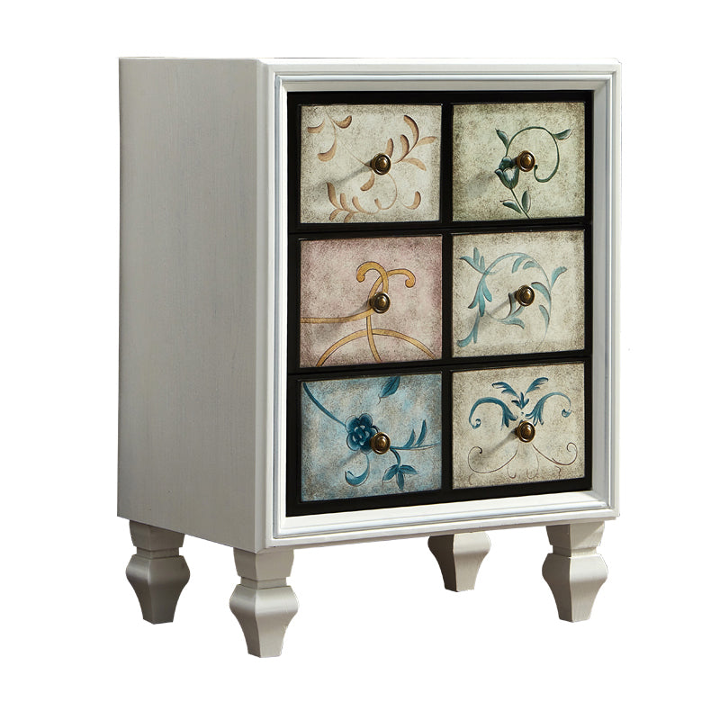 American Traditional Wooden Storage Chest Home Chest with Drawers