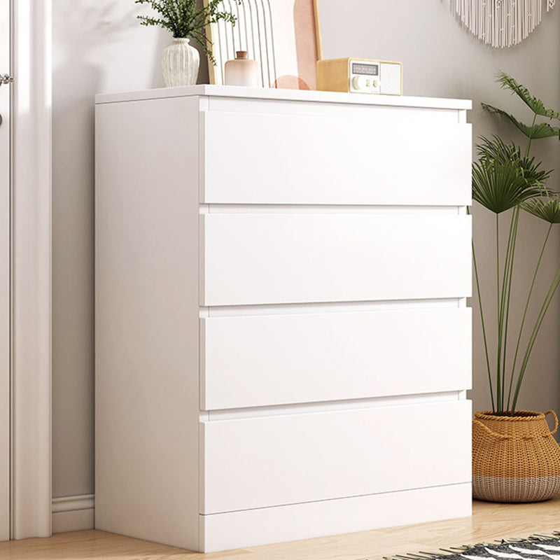 Contemporary Bedroom Wooden Storage Chest Vertical Chest with Drawers