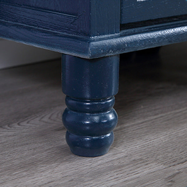 13.65-inch Width Coastal Storage Chest Dresser Solid Wood Storage Chest