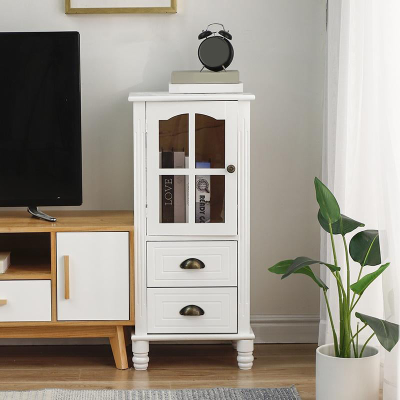 13.65-inch Width Coastal Storage Chest Dresser Solid Wood Storage Chest