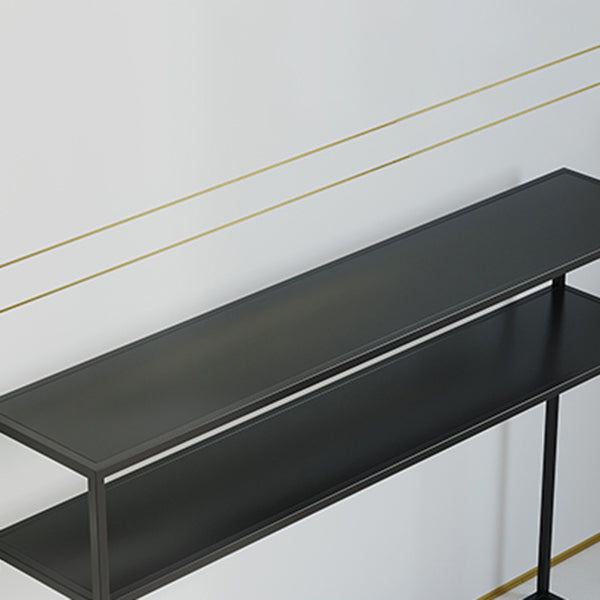 Modern Console Accent Table Antique Finish Console Sofa Table in Metal