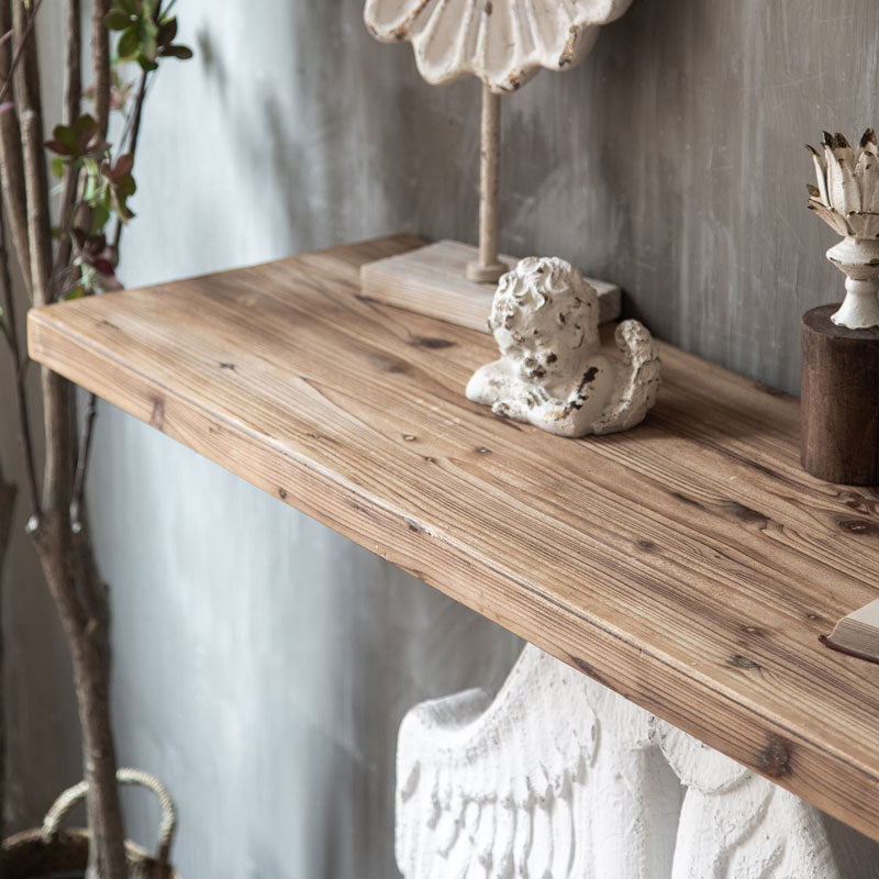 French Country Solid Wood Console Table Distressed Accent Table