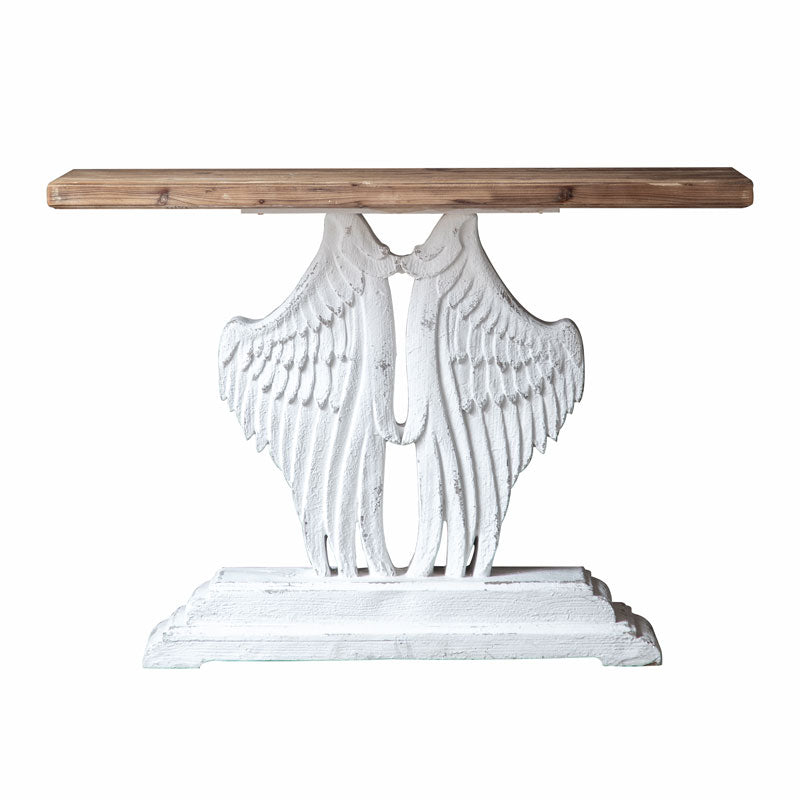 French Country Solid Wood Console Table Distressed Accent Table