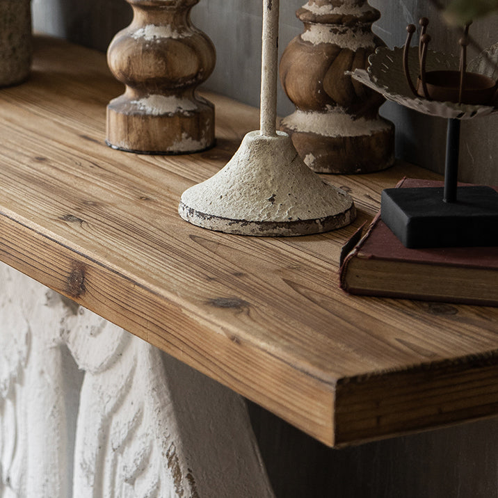French Country Solid Wood Console Table Distressed Accent Table
