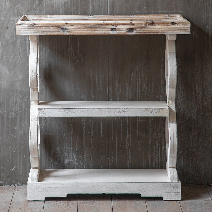 French Country Solid Wood Console Table Distressed Accent Table