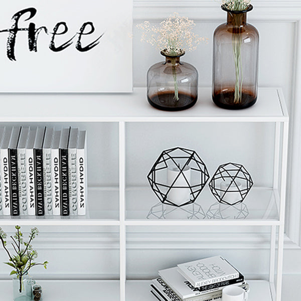 3-Shelf Contemporary Console Accent Table Antique Finish Console Sofa Table in Metal