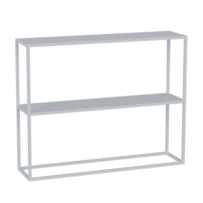 Modern Console Accent Table Antique Finish Rectangle Console Sofa Table in Metal