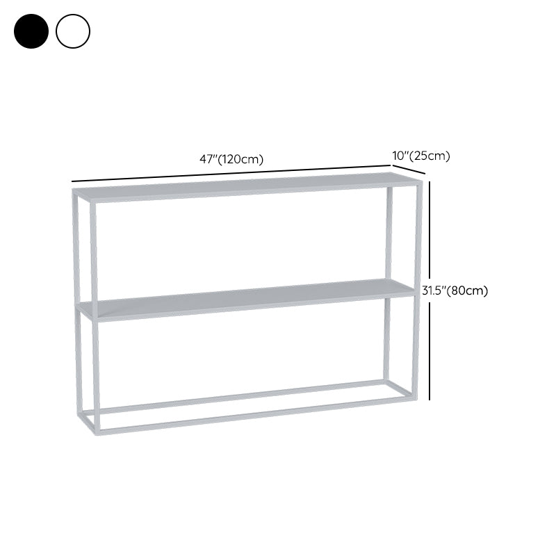 Modern Console Accent Table Antique Finish Rectangle Console Sofa Table in Metal