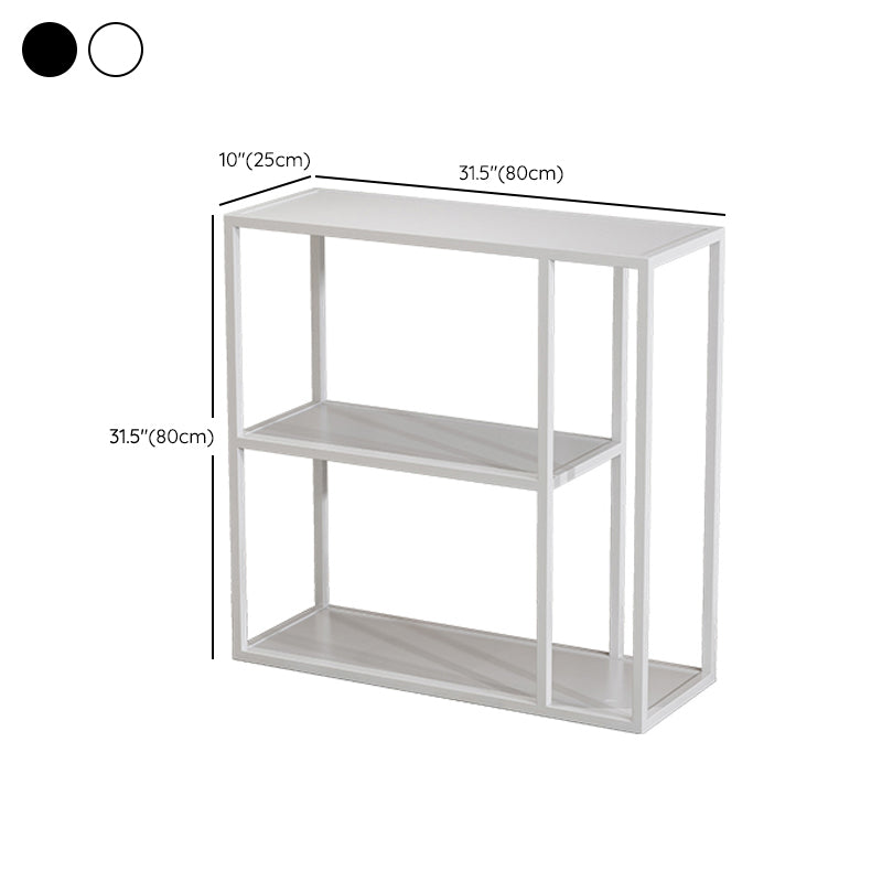 Modern Rectangle Console Accent Table Antique Finish Console Sofa Table in Metal