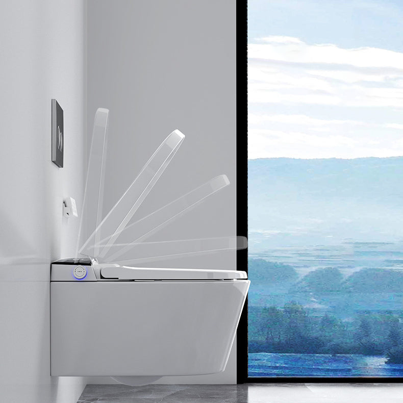 Contemporary 1-Piece Bidet Toilet Wall Mount Toilet Bowl for Washroom