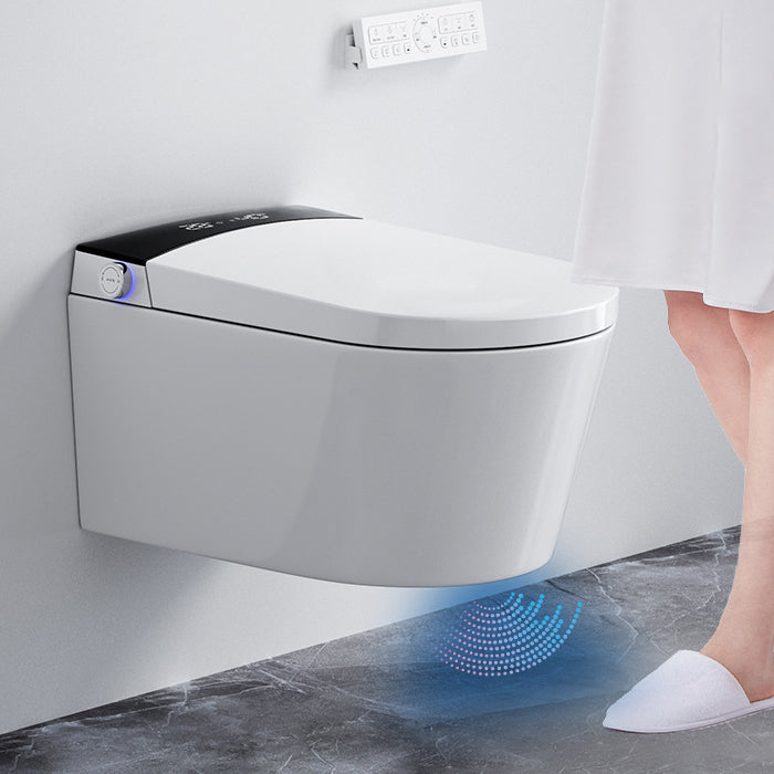 Contemporary 1-Piece Bidet Toilet Wall Mount Toilet Bowl for Washroom