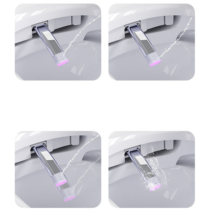 Contemporary 1-Piece Bidet Toilet Wall Mount Toilet Bowl for Washroom